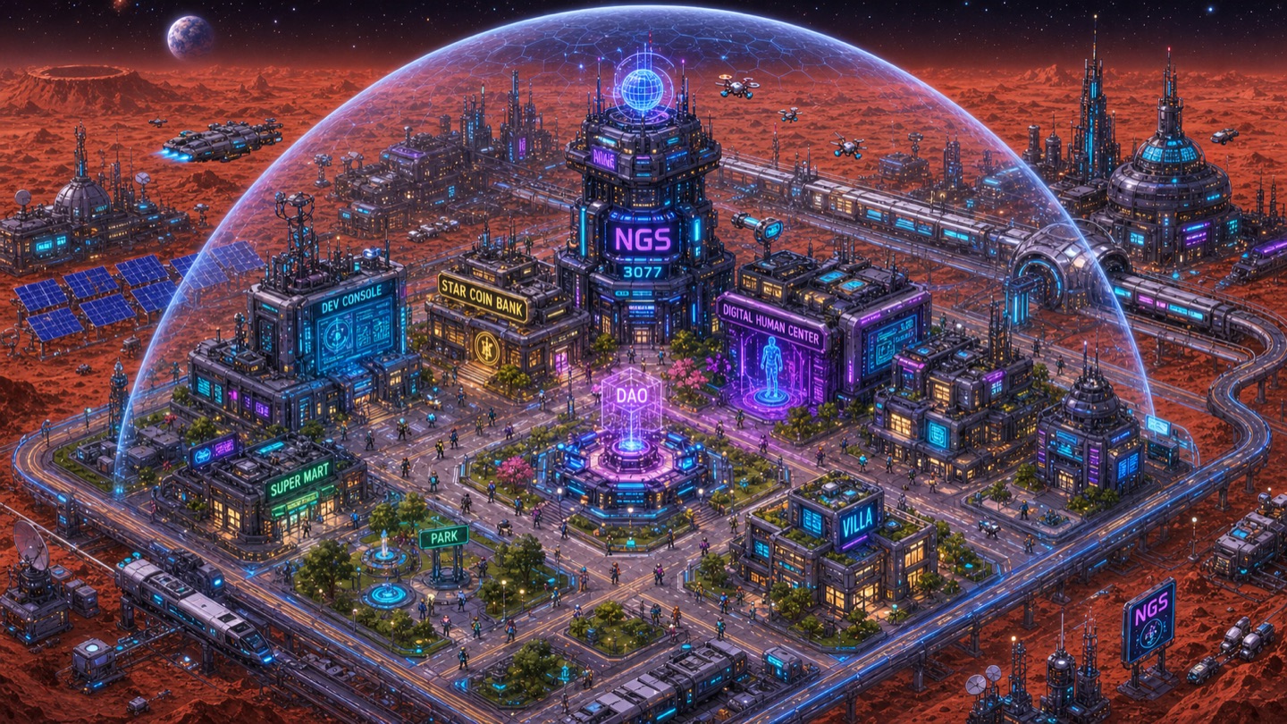 NGS Development Kingdom Mars dome city artwork