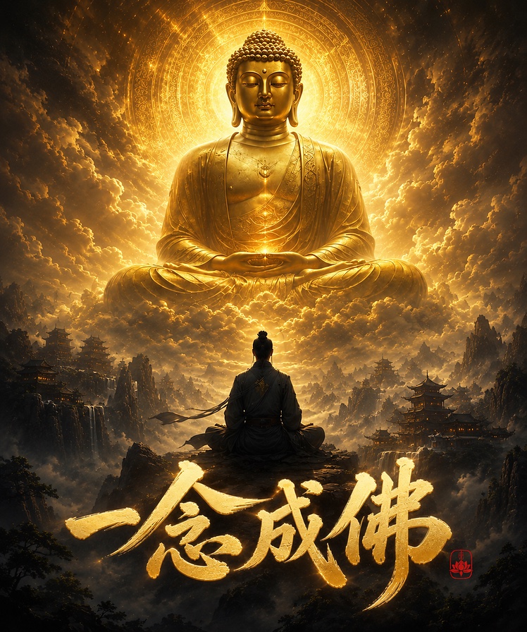 Yi Nian Cheng Fo detail artwork